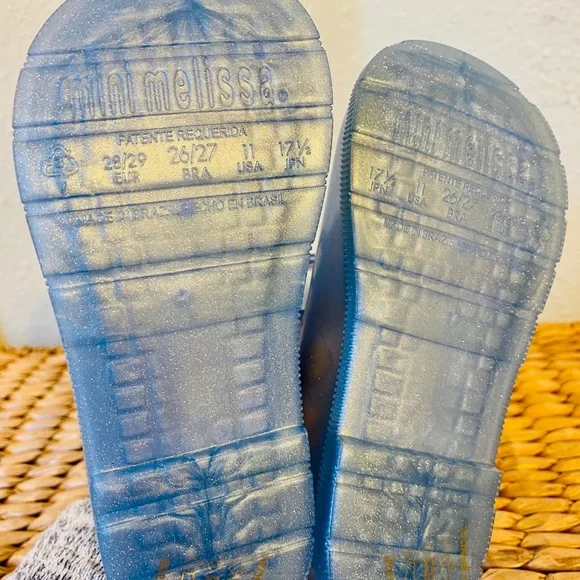 Mini Melissa Girl's Sugar Bow Rain Boots - Picture 12 of 13